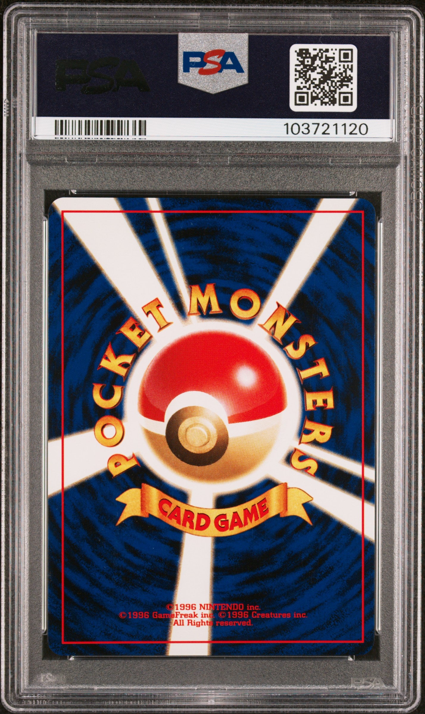 Carte Pokemon japonaise Kapoera Holographique Neo 2 PSA 9