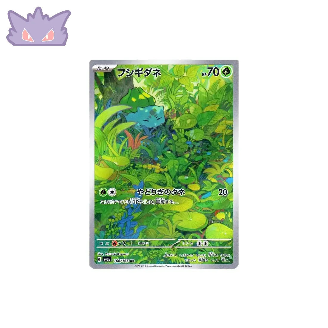 Carte Pokémon Japonaise Bulbizarre AR SV2A 166 GengyGallery