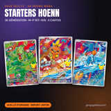 Pack scellé AR promo Méga – les 3 starters de Hoenn