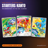 Pack scellé AR promo Méga – les 3 starters de Kanto